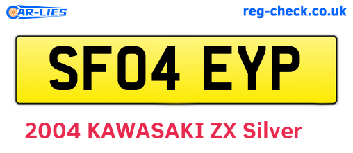 SF04EYP are the vehicle registration plates.