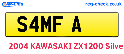 S4MFA are the vehicle registration plates.