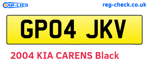 GP04JKV are the vehicle registration plates.