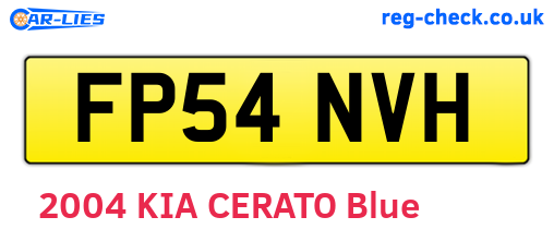 FP54NVH are the vehicle registration plates.