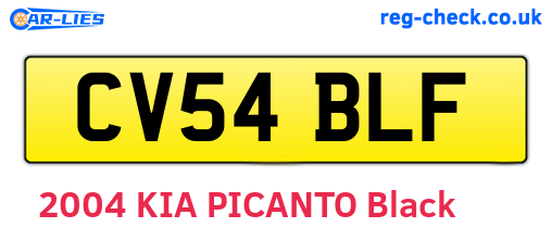 CV54BLF are the vehicle registration plates.