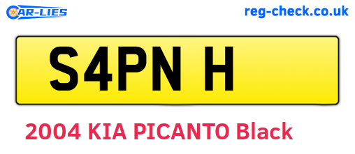 S4PNH are the vehicle registration plates.