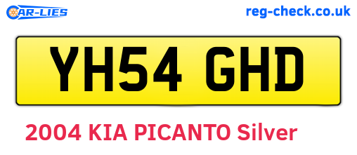 YH54GHD are the vehicle registration plates.