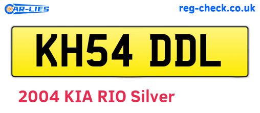 KH54DDL are the vehicle registration plates.