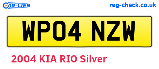 WP04NZW are the vehicle registration plates.