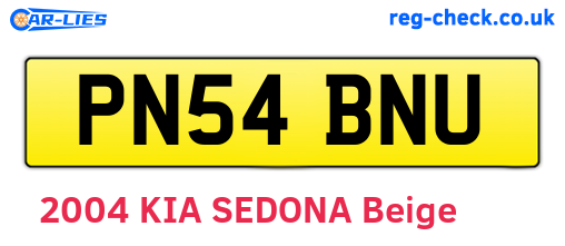 PN54BNU are the vehicle registration plates.