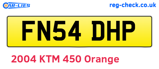FN54DHP are the vehicle registration plates.
