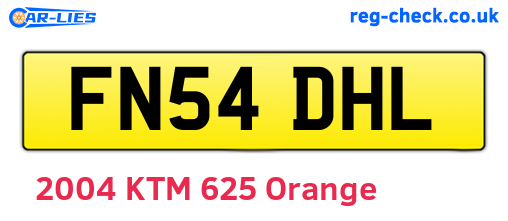 FN54DHL are the vehicle registration plates.