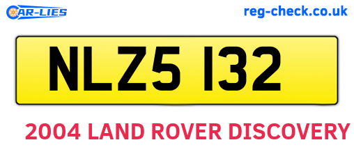 NLZ5132 are the vehicle registration plates.
