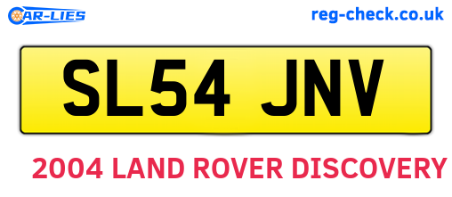 SL54JNV are the vehicle registration plates.