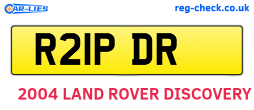 R21PDR are the vehicle registration plates.