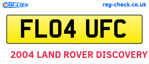 FL04UFC are the vehicle registration plates.