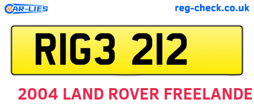 RIG3212 are the vehicle registration plates.