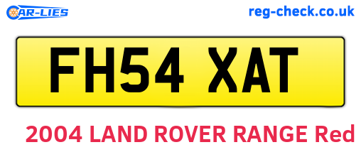 FH54XAT are the vehicle registration plates.