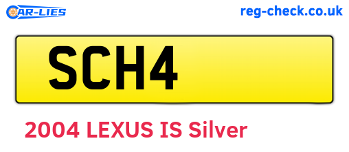SCH4 are the vehicle registration plates.