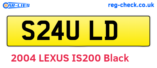 S24ULD are the vehicle registration plates.