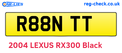 R88NTT are the vehicle registration plates.