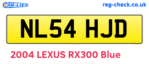 NL54HJD are the vehicle registration plates.