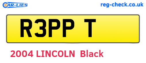 R3PPT are the vehicle registration plates.