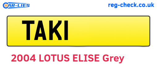 TAK1 are the vehicle registration plates.