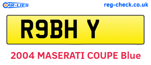 R9BHY are the vehicle registration plates.