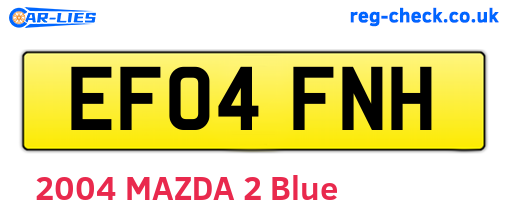 EF04FNH are the vehicle registration plates.