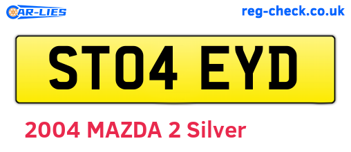 ST04EYD are the vehicle registration plates.