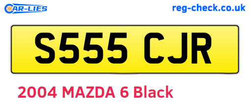 S555CJR are the vehicle registration plates.