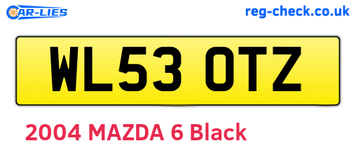 WL53OTZ are the vehicle registration plates.