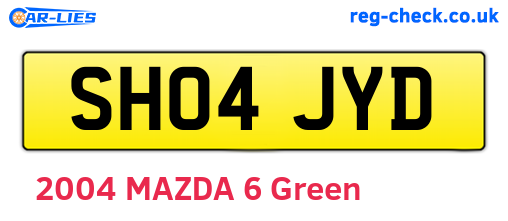 SH04JYD are the vehicle registration plates.