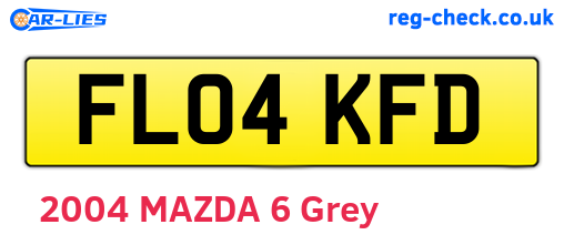 FL04KFD are the vehicle registration plates.