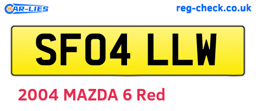 SF04LLW are the vehicle registration plates.