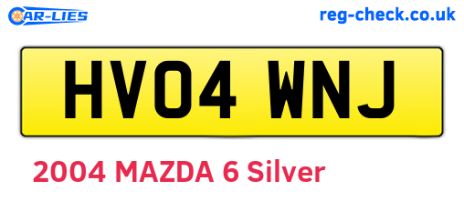 HV04WNJ are the vehicle registration plates.