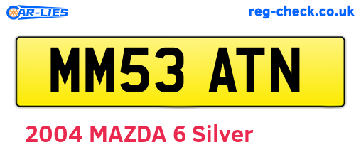 MM53ATN are the vehicle registration plates.