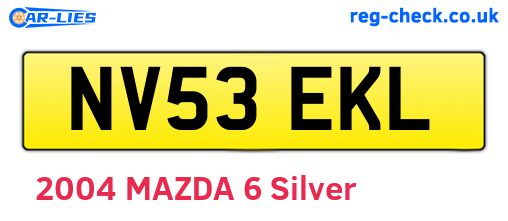 NV53EKL are the vehicle registration plates.