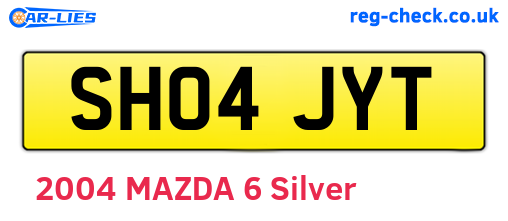 SH04JYT are the vehicle registration plates.