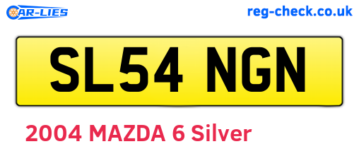 SL54NGN are the vehicle registration plates.