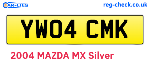 YW04CMK are the vehicle registration plates.