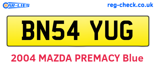BN54YUG are the vehicle registration plates.