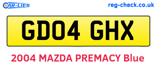 GD04GHX are the vehicle registration plates.