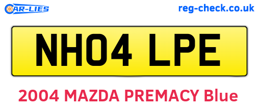 NH04LPE are the vehicle registration plates.