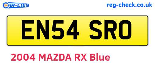EN54SRO are the vehicle registration plates.