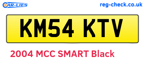 KM54KTV are the vehicle registration plates.