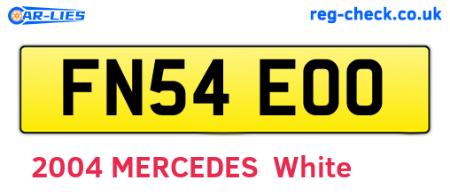 FN54EOO are the vehicle registration plates.