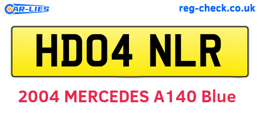 HD04NLR are the vehicle registration plates.