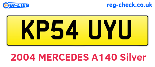 KP54UYU are the vehicle registration plates.