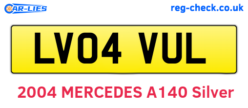 LV04VUL are the vehicle registration plates.