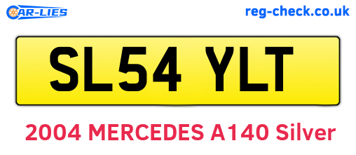 SL54YLT are the vehicle registration plates.