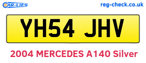 YH54JHV are the vehicle registration plates.