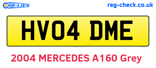 HV04DME are the vehicle registration plates.